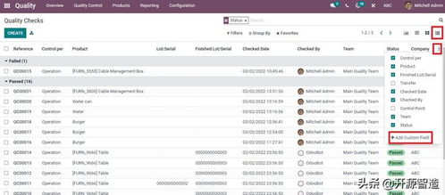 免費開源erp odoo質量模塊為您提供詳細的可視化報表監控產品質量